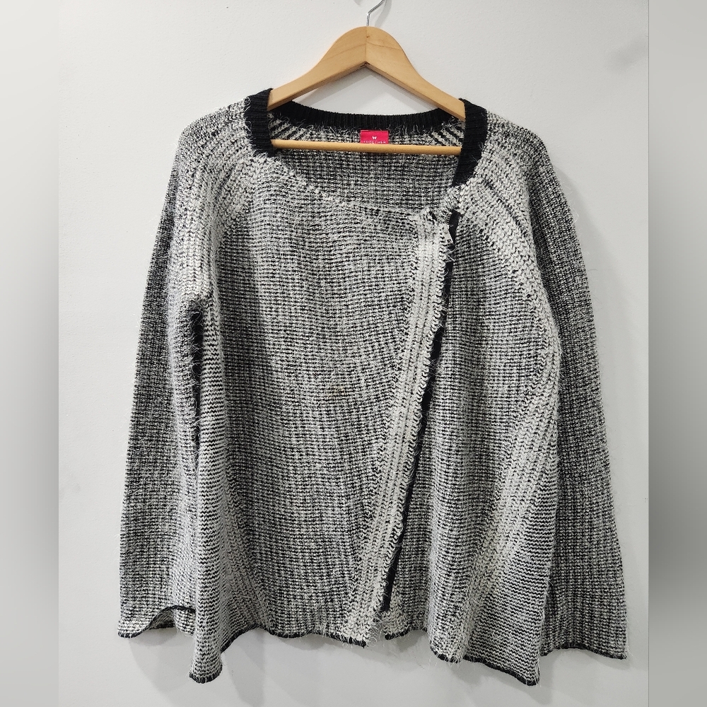 Together Black And White Knit Cardigan XL